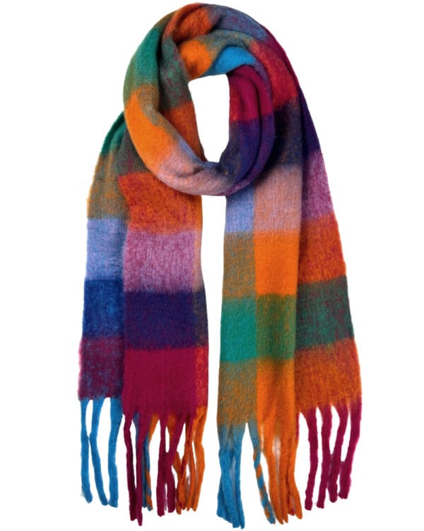 Halstørklæde-multifarvet
