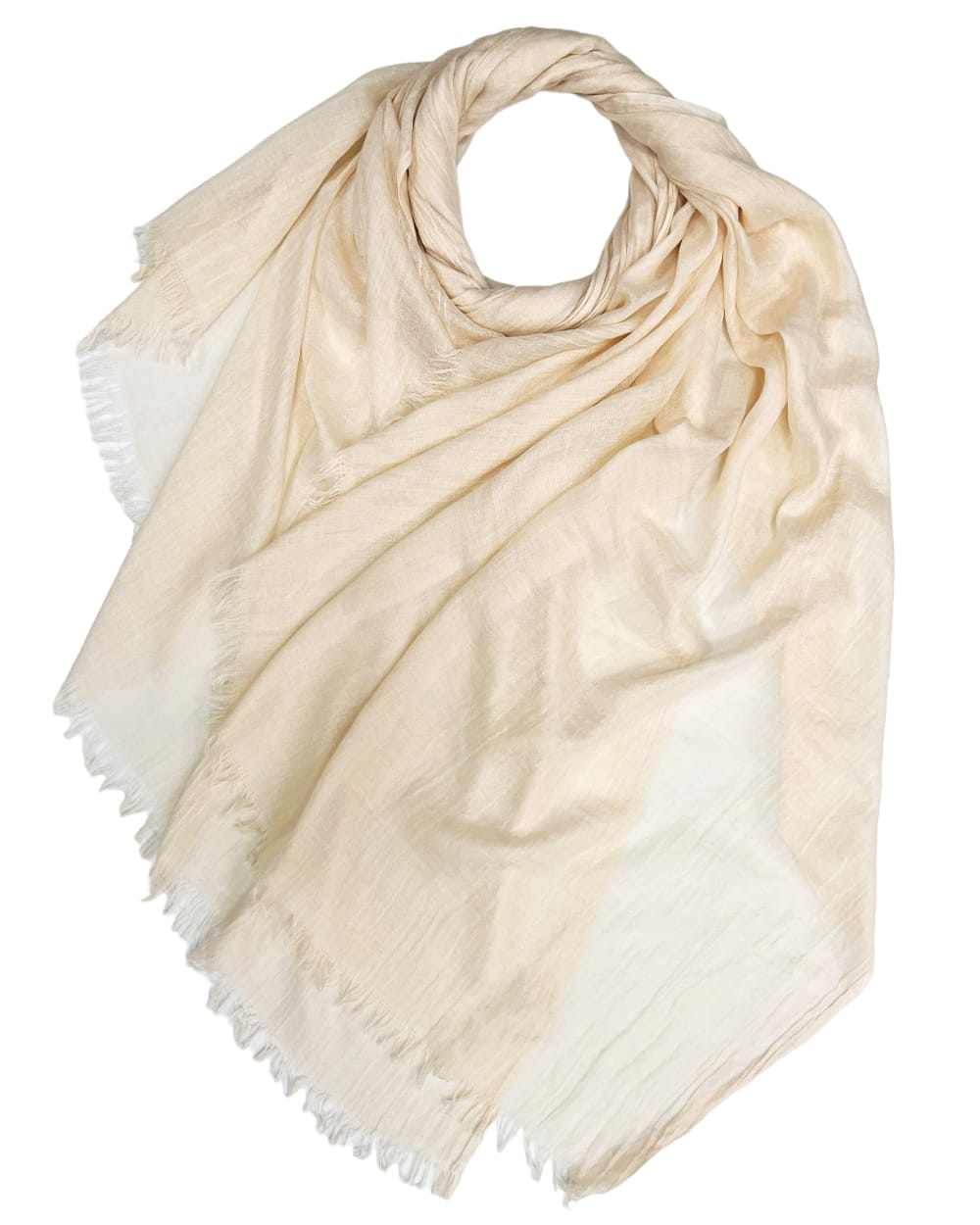Lys beige tørklæde